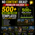 500 + Real Estate Instagram Post Templates Bundle