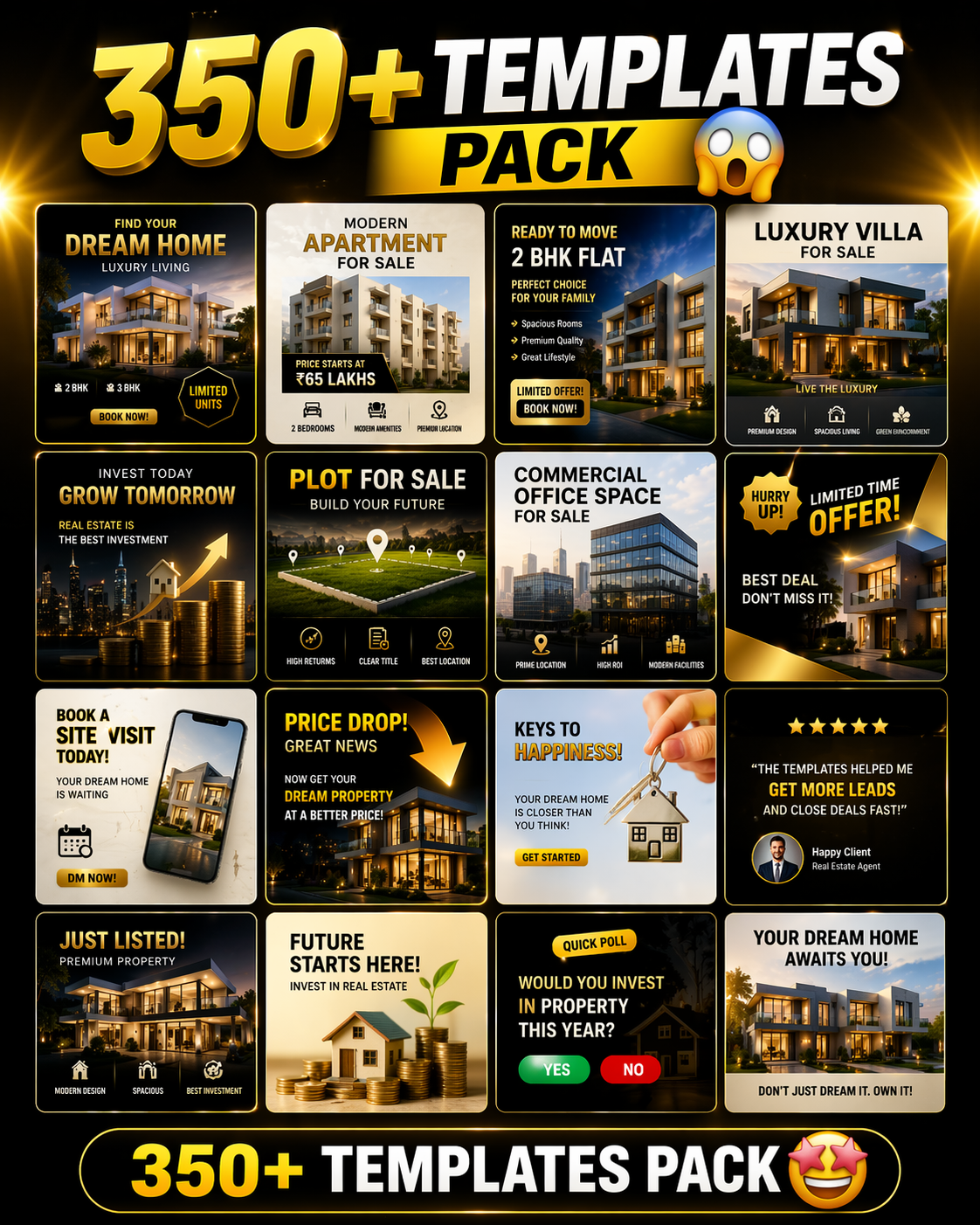 550+ Real Estate Instagram Post Templates Bundle